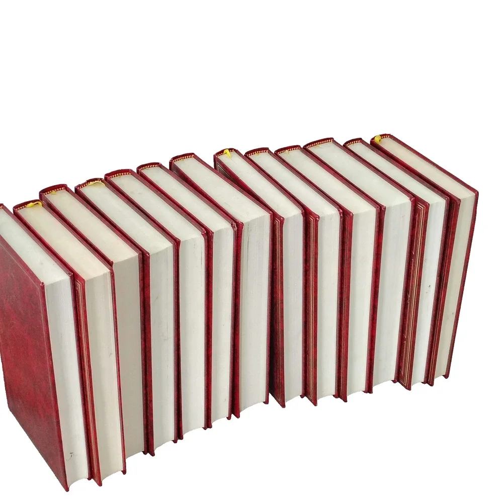 Heron Books Lot Of 13 Classic Literature Collection Red Hardback Decorative VTG
